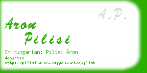 aron pilisi business card